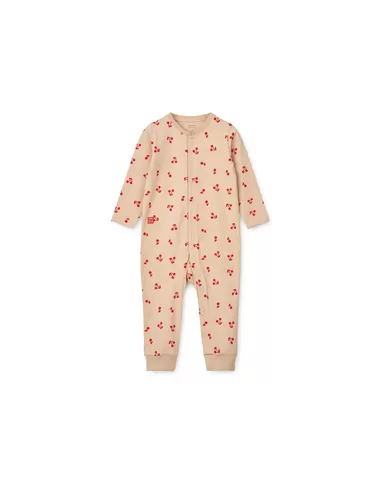Liewood Birk Printed Pyjamas Jumpsuit Cherries Apple Blossom