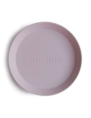 Mushie Bord Rond Soft Lilac (2 stuks)