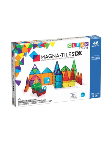 Magna-Tiles Magnetische Tegels Deluxe Clear Colors (48 stuks)
