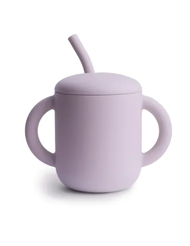 Mushie Training Cup + Rietje Soft Lilac